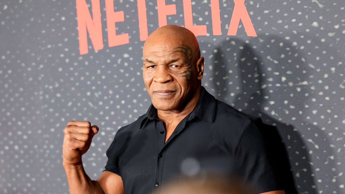 LOS ANGELES, CALIFORNIA - SEPTEMBER 23: Mike Tyson attends the Los Angeles Premiere of Netflix's "Starting 5"at The Egyptian Theatre Hollywood on September 23, 2024 in Los Angeles, California. (Photo by Matt Winkelmeyer/Getty Images)