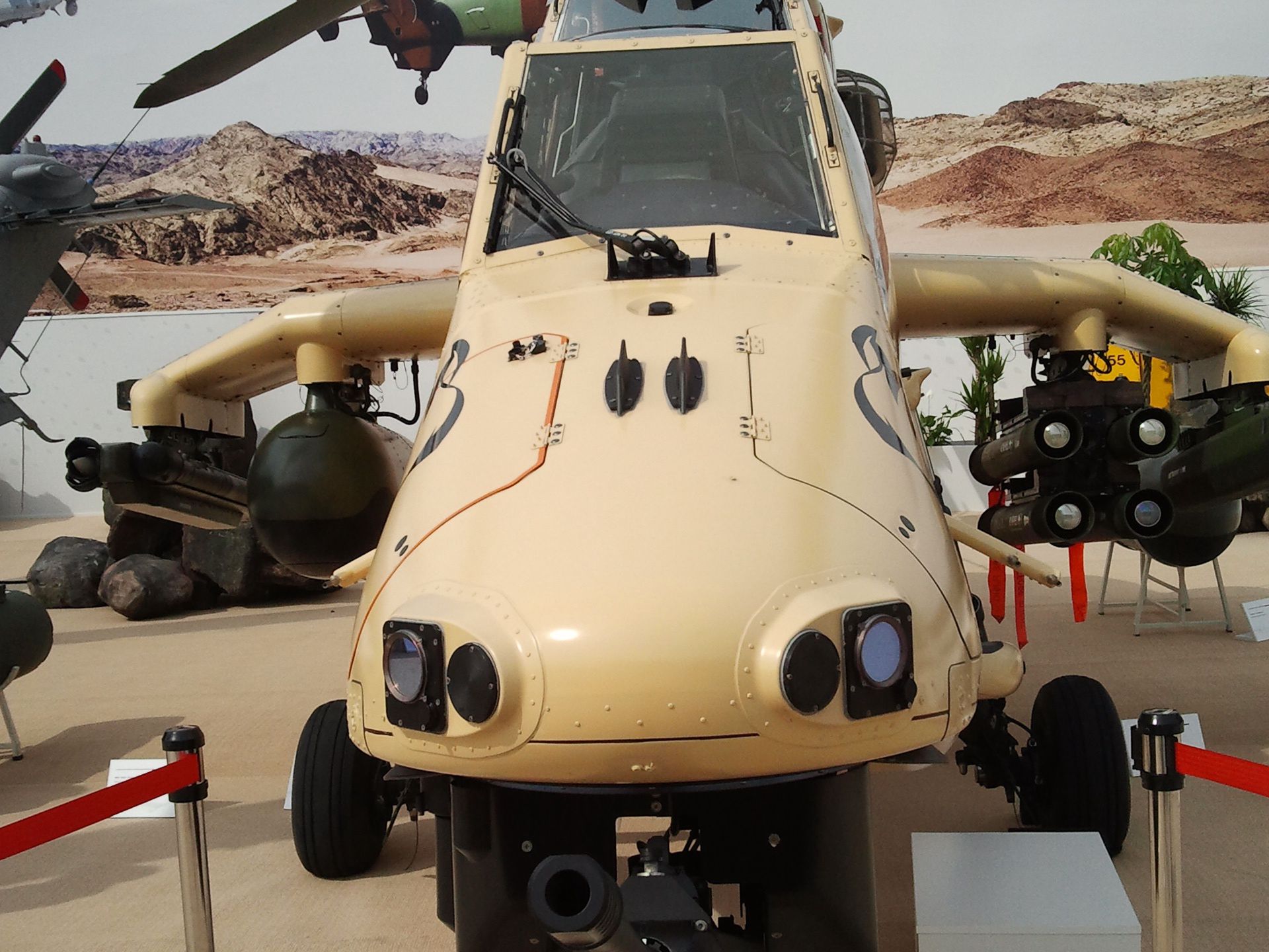 Eurocopter Tiger podczas targów MSPO 2014.