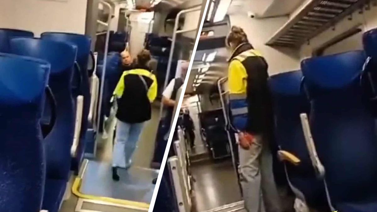 Nożowniczka w pociągu