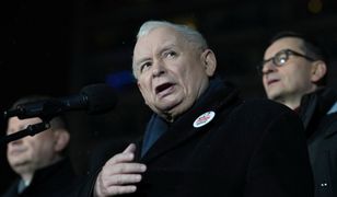 "Jest pewien pomysł". Kaczyński zaapelował do tłumu