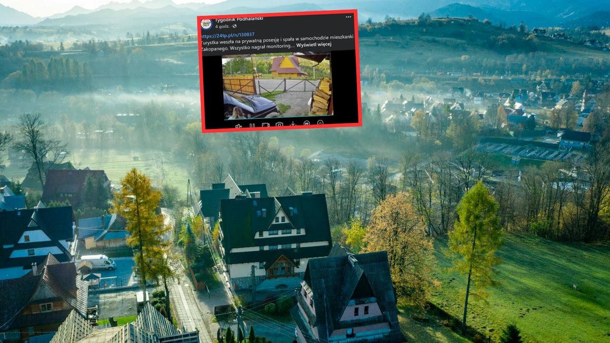 Turystka spędziła noc w aucie mieszkanki Zakopanego