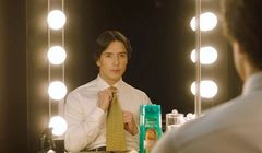 Dawid Kwiatkowski, Karolina Erdmann i Karolina Marczak w reklamie Garnier Fructis