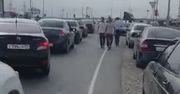 "Zamieszki z powodu mobilizacji". Zablokowali autostradę