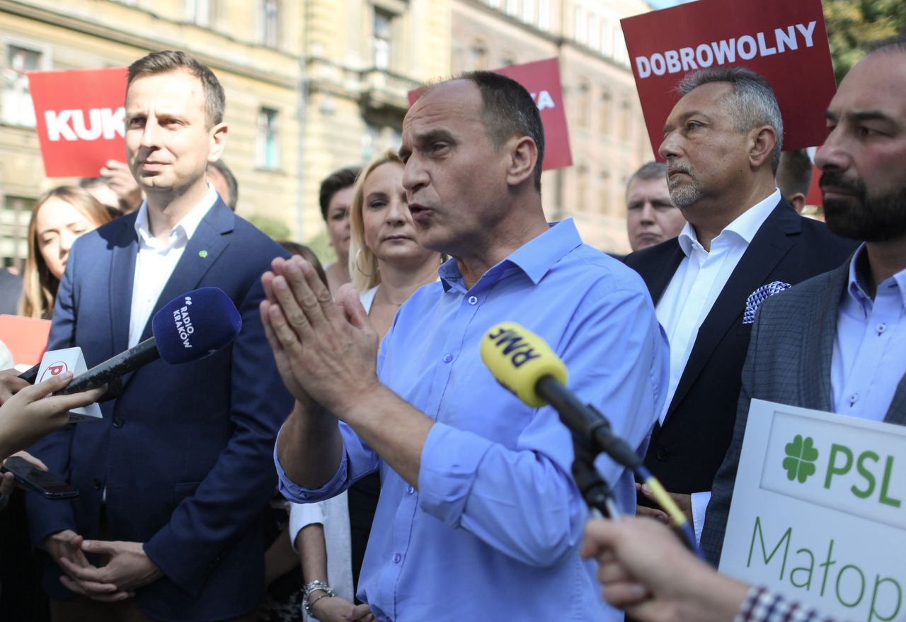 Paweł Kukiz i Władysław Kosiniak-Kamysz zawiązali koalicję z myślą o zeszłorocznych wyborach parlamentarnych (Photo by Artur Widak/NurPhoto via Getty Images)