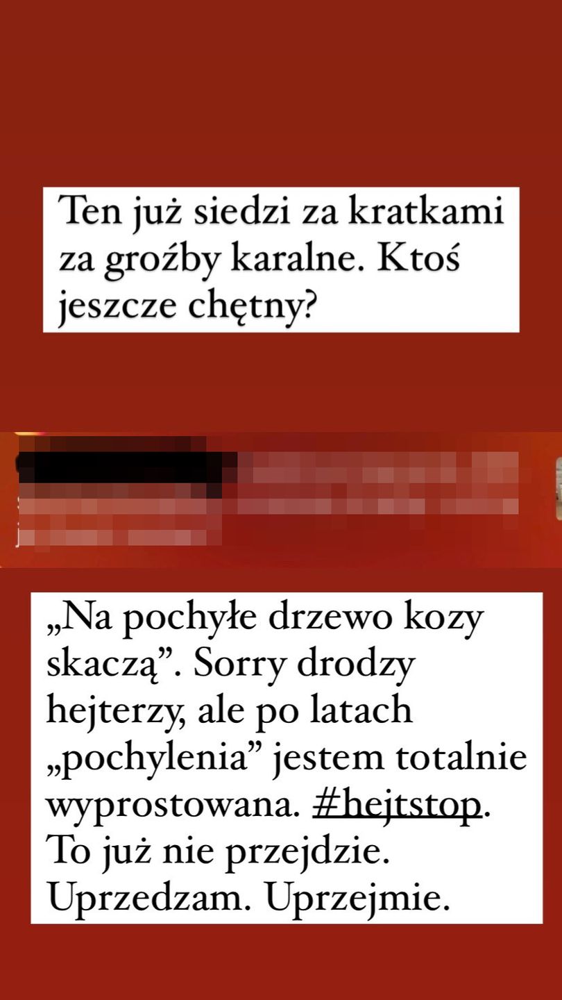 Screen z InstaStories Hanny Lis