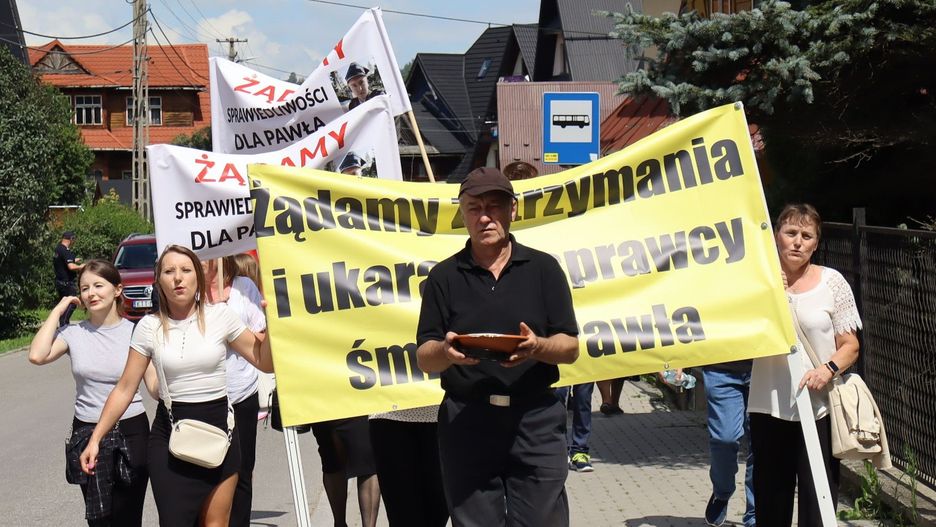 Protest ws. śmierci 25-letniego strażaka z Białego Dunajca