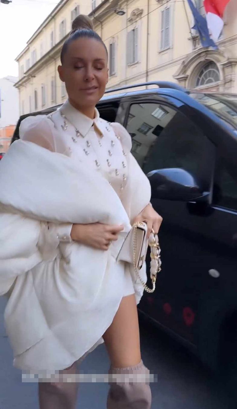 Małgorzata Rozenek na Fashion Weeku w Mediolanie