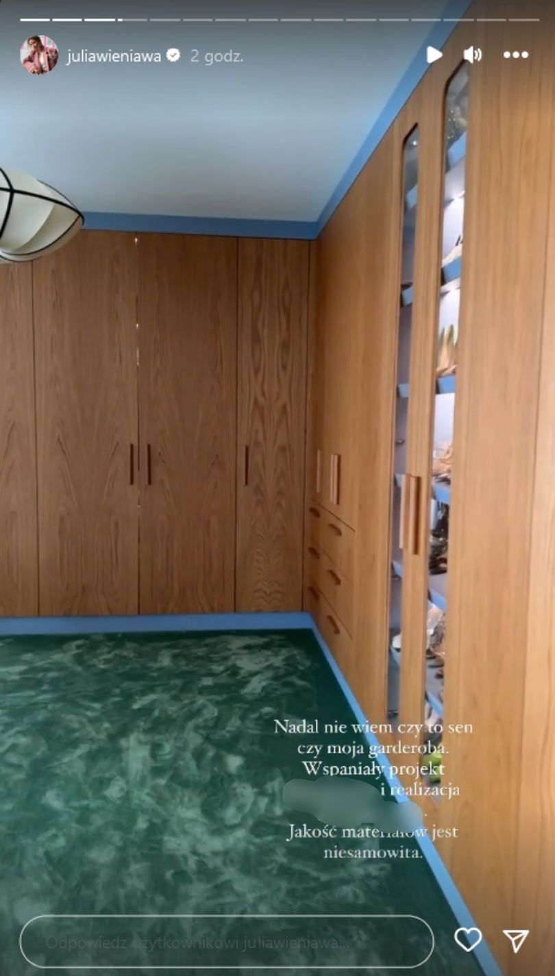 Julia Wieniawa prezentuje nowy wystrój sypialni i garderoby