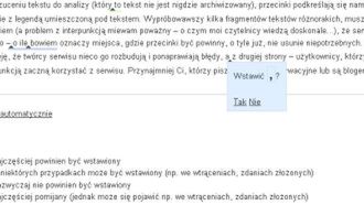 Serwis do przecinków 1