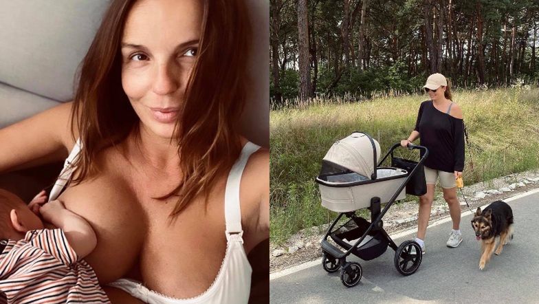 Agnieszka Włodarczyk nie chce publicznie karmić syna piersią