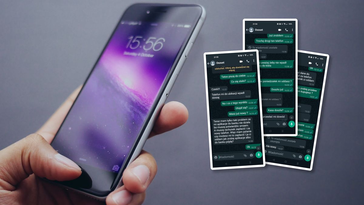 Rozmowa z oszustem na WhatsAppie