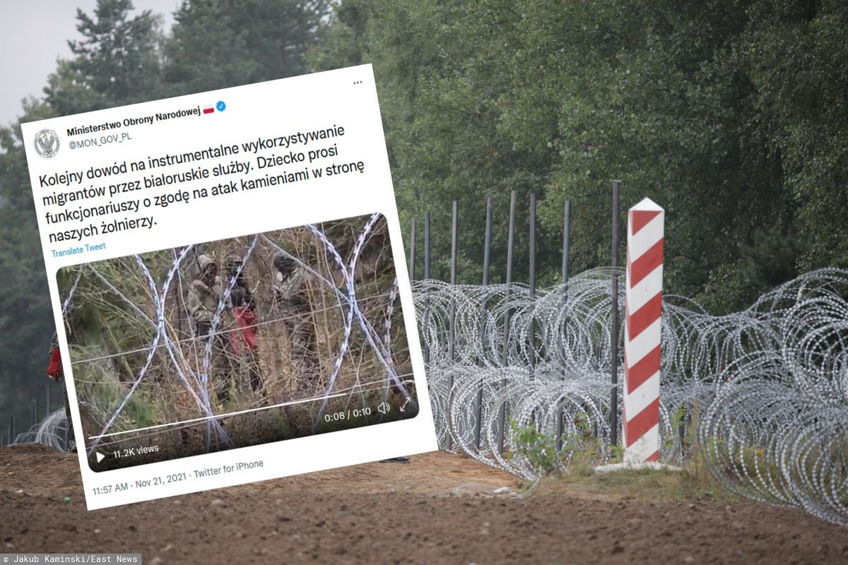MON opublikowało nagranie z granicy polsko-białoruskiej 