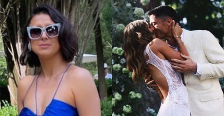 Milena Lewandowska ZADAJE SZYKU w odważnej kreacji na DRUGIM ślubie brata (FOTO)