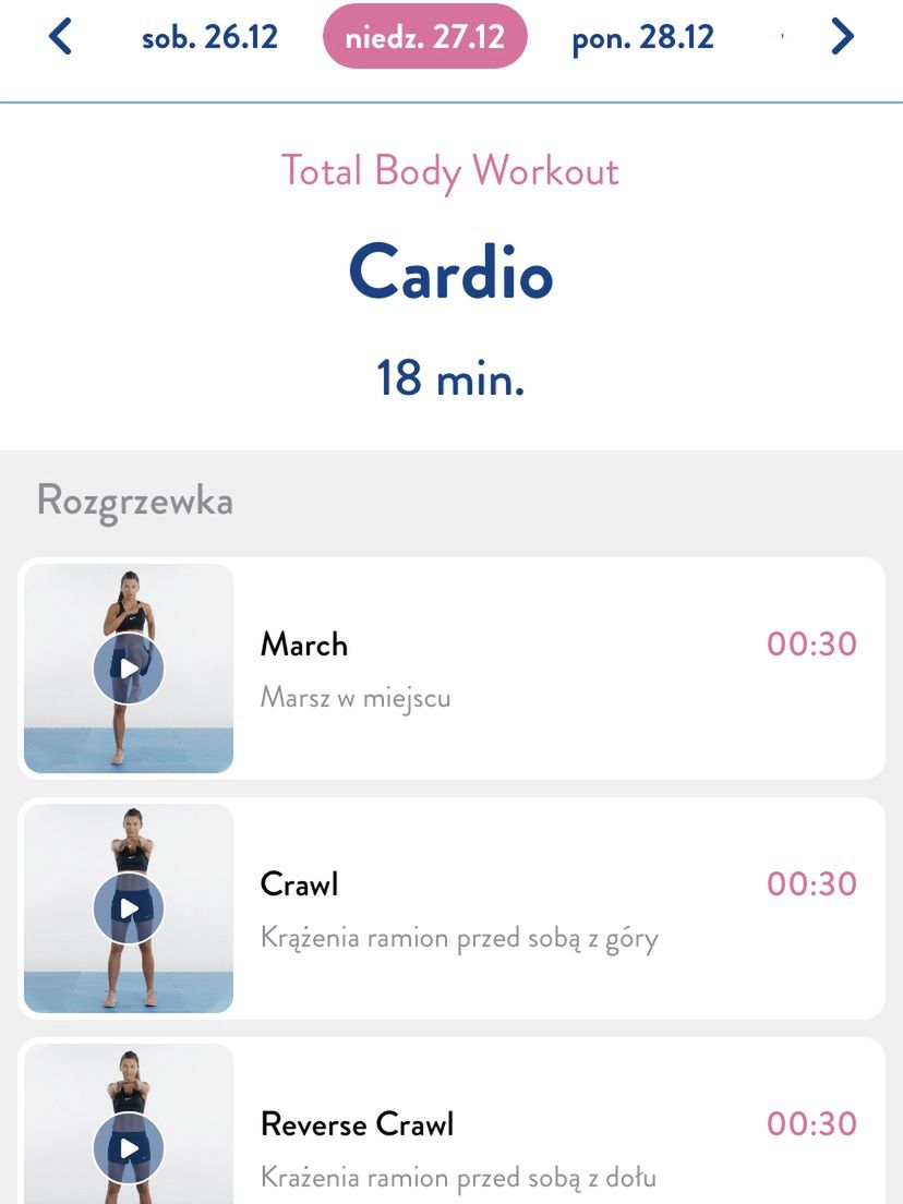 Trening z aplikacji Anny Lewandowskiej