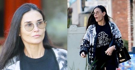 61-letnia Demi Moore wychodzi z zajęć pilatesu BEZ MAKIJAŻU i mknie do auta. Czas się dla niej zatrzymał? (ZDJĘCIA)