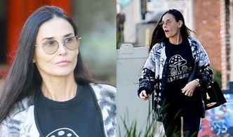 61-letnia Demi Moore wychodzi z zajęć pilatesu BEZ MAKIJAŻU i mknie do auta. Czas się dla niej zatrzymał? (ZDJĘCIA)