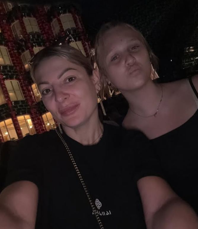 Magdalena Narożna z córką