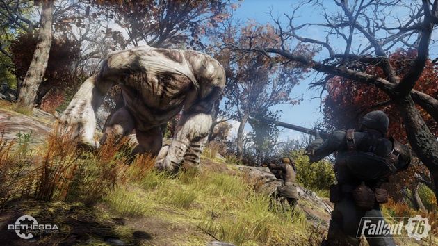 Fallout 76 - szarżujący mutant