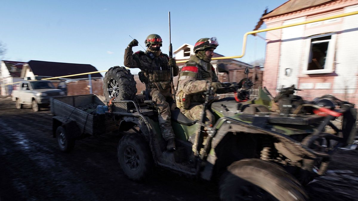 Rosjanie w obwodzie kurskim 