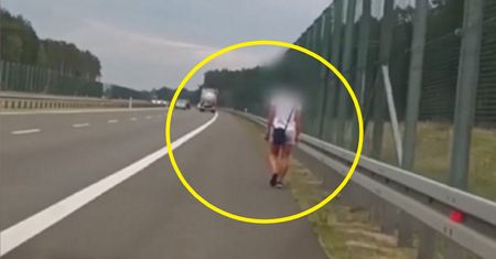 Pokłóciła się z partnerem. Szła drogą ekspresową S3