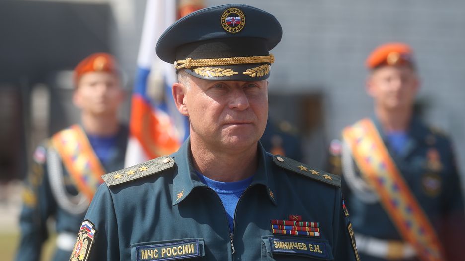 Rosyjskie manewry na Arktyce. Nie żyje jeden z ministrów. Na zdjęciu Jewgienij Ziniczew, rosyjski minister ds. sytuacji nadzwyczajnych 