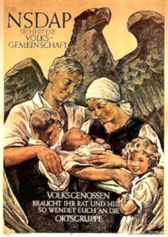 plakat propagandowy NSDAP