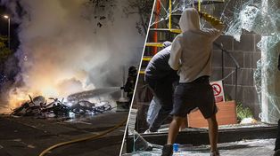 Protest studentów w Barcelonie. Plądrowanie sklepów, starcia z policją