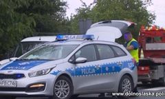 Pościg i strzały w Strzelinie. Kierowca w końcu został schwytany