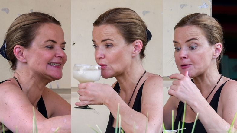 Monika Richardson na lunchu z córką