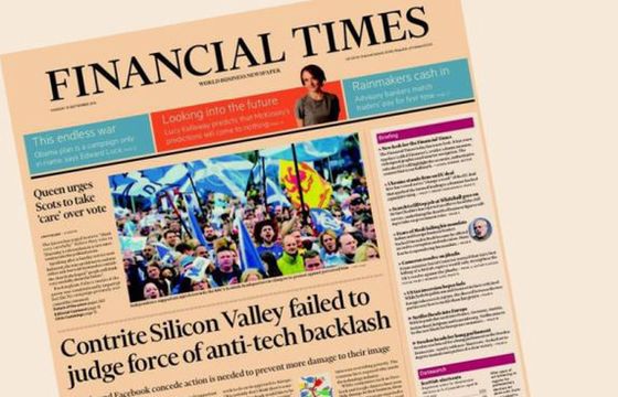 „Financial Times” ma milion płacących subskrybentów