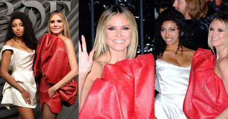 Zakuta w fikuśną mini Heidi Klum znów zaciągnęła na paryskie salony 16-letnią córkę. Zrobi z niej gwiazdę? (ZDJĘCIA)