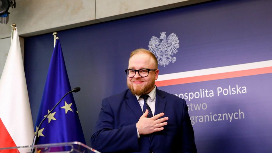 Ambasador Rosji w Polsce wezwany do siedziby MSZ
23.03.2022 Warszawa Konferencja prasowa rzecznika MSZ ws wydalenia z Polski grupy 45 rosyjskich dyplomatow   fot. Adam Burakowski/REPORTER
n/z: Lukasz Jasina
Adam Burakowski/REPORTER