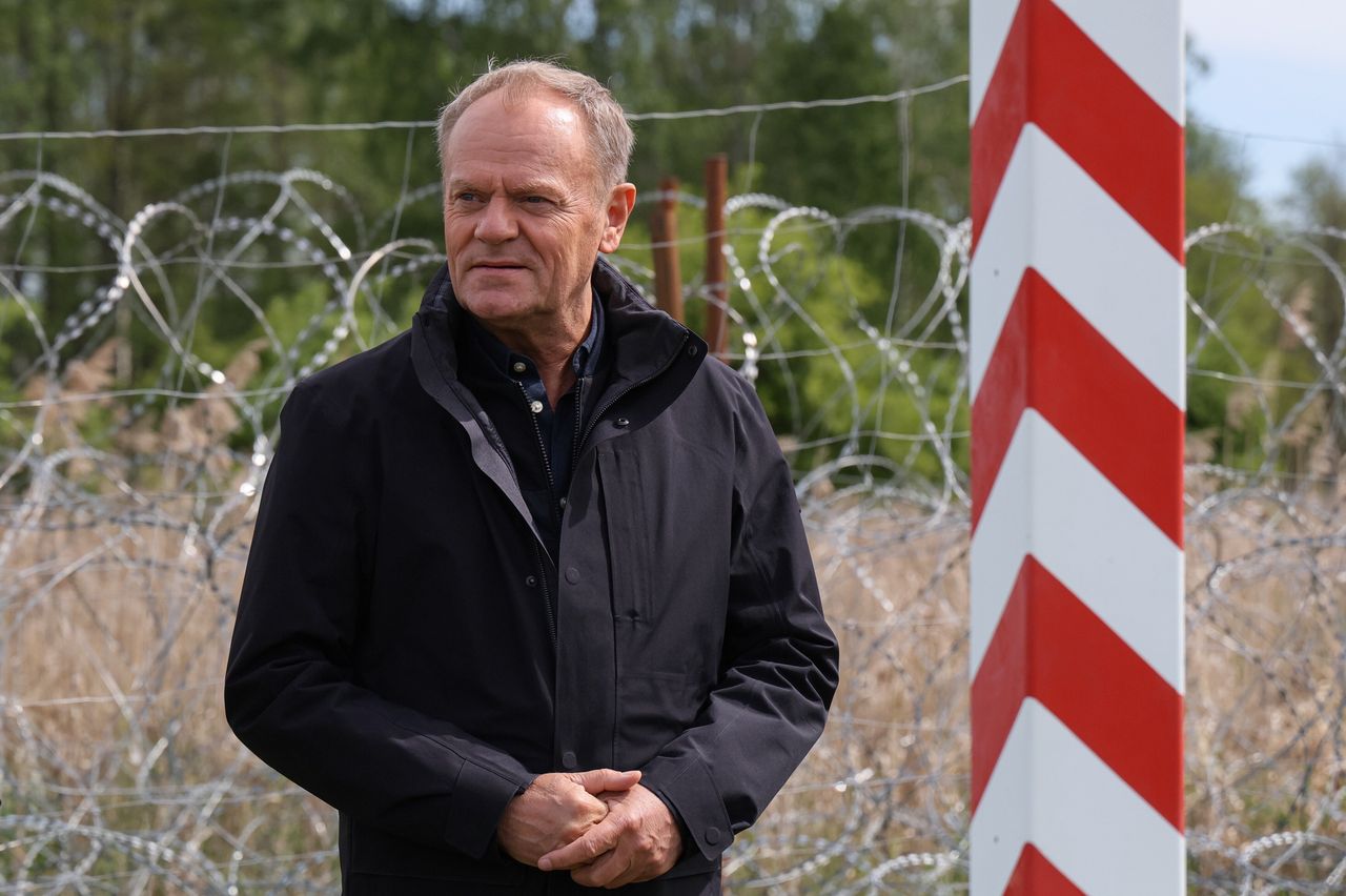 Donald Tusk na granicy 