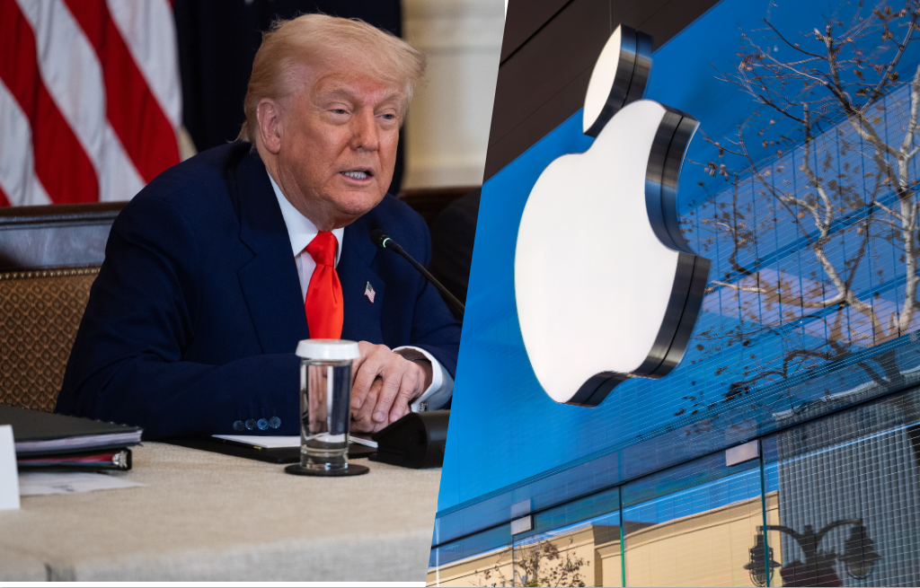 Trump ostrzega Apple przed 25-proc. cłem, jeśli nie zacznie prod