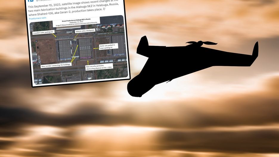 Rośnie fabryka dronów w Rosji. Są zdjęcia satelitarne