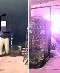 60-letni podpalacz nagrany. Za to, co zrobił grozi nawet 10 lat odsiadki