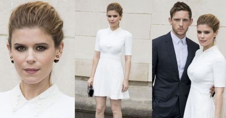 Skromna Kate Mara na pokazie Diora