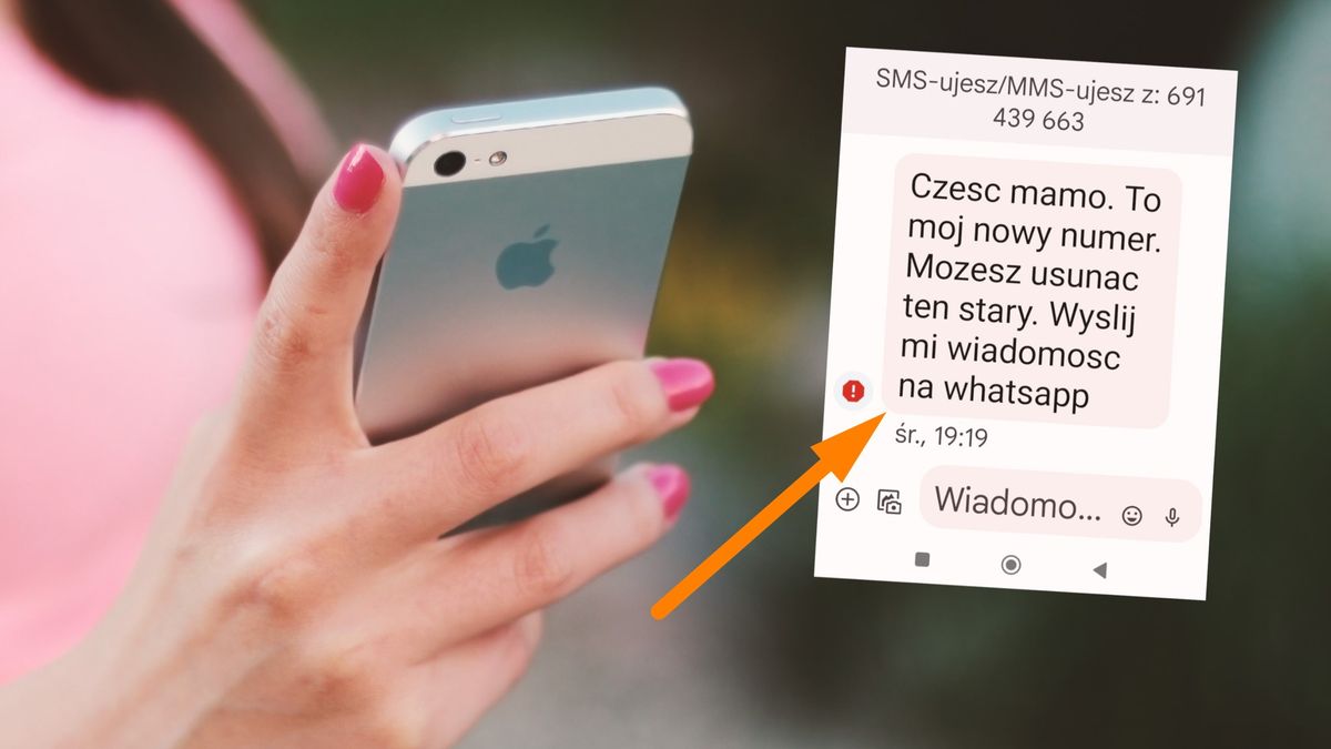 Wiadomość SMS o nowym numerze