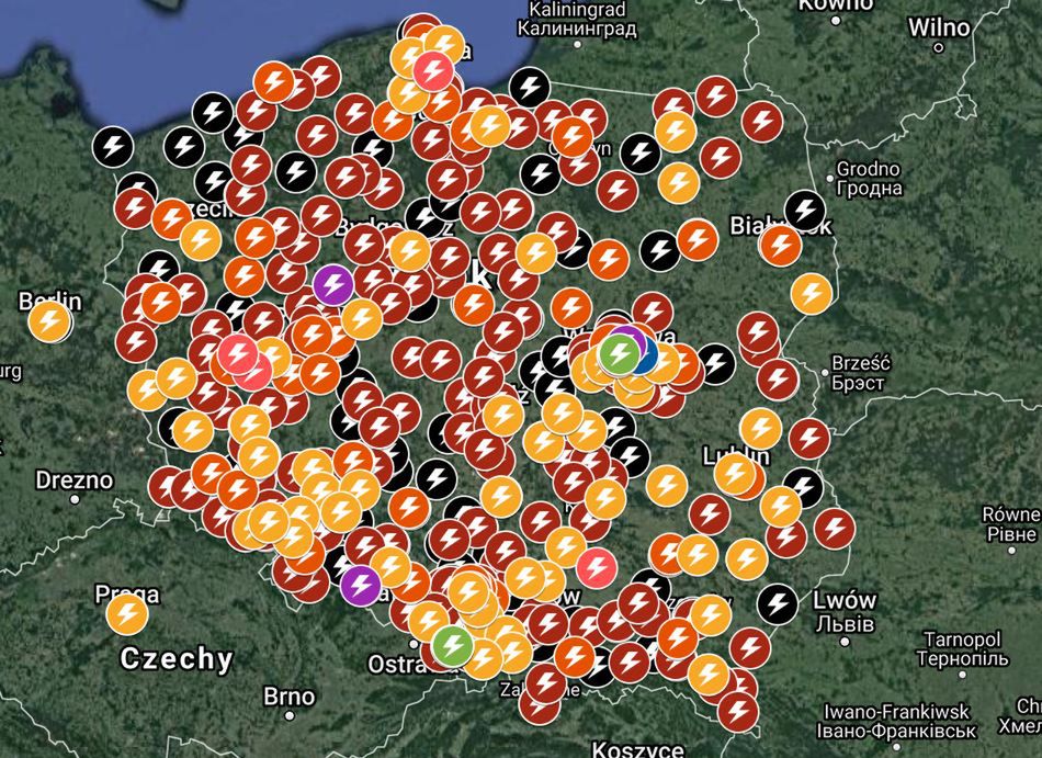 Interaktywna mapa strajków.