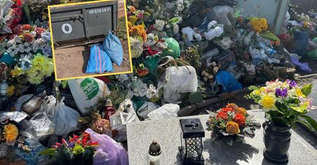 Cmentarze zasypane śmieciami i odpadami po remoncie. Pokazali zdjęcia