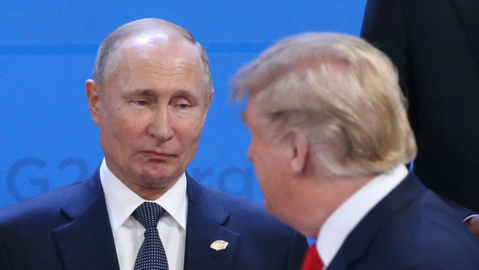 BUENOS AIRES, ARGENTINA - NOVEMBER 30: (RUSSIA OUT) Russian President Vladimir Putin (L) looks at U.S. President Donald Trump during the welcoming ceremony prior to the G20 Summit's Plenary Meeting on November 30, 2018 in Buenos Aires, Argentina. U.S. President Donald Trump cancelled his meeting with Vladimir Putin at the G20 Summit in Argentina planned for Saturday. (Photo by Mikhail Svetlov/Getty Images)
Mikhail Svetlov
bestof, topix