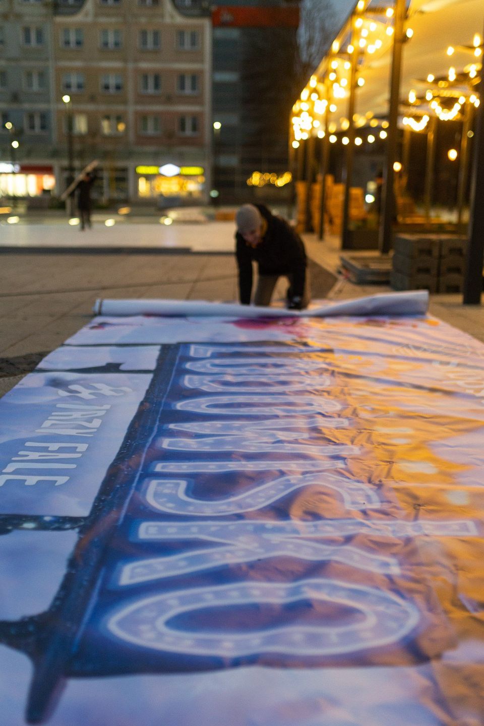 Stary Rynek w Słupsku w środę, 3 grudnia, po południu.