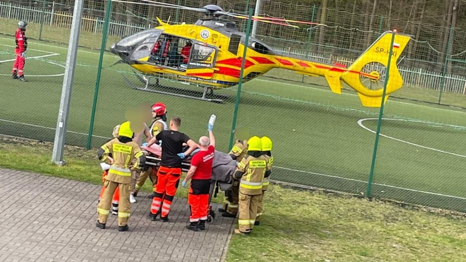 Nastolatek trafił do szpitala