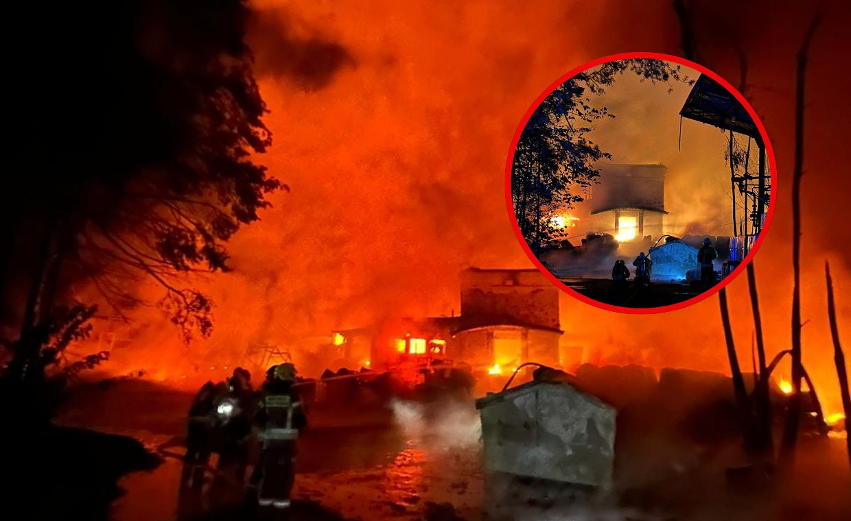 Gigantyczny pożar zakładów. Doszło do eksplozji, akcja trwa