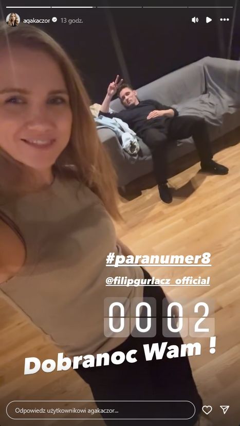 Agnieszka Kaczorowska i Filip Gurłacz