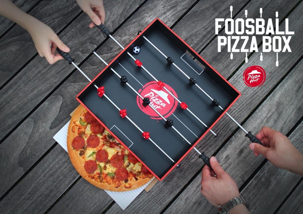 PizzaHut znowu zaskakuje. Piłkarzyki jako pudełko na pizzę 2