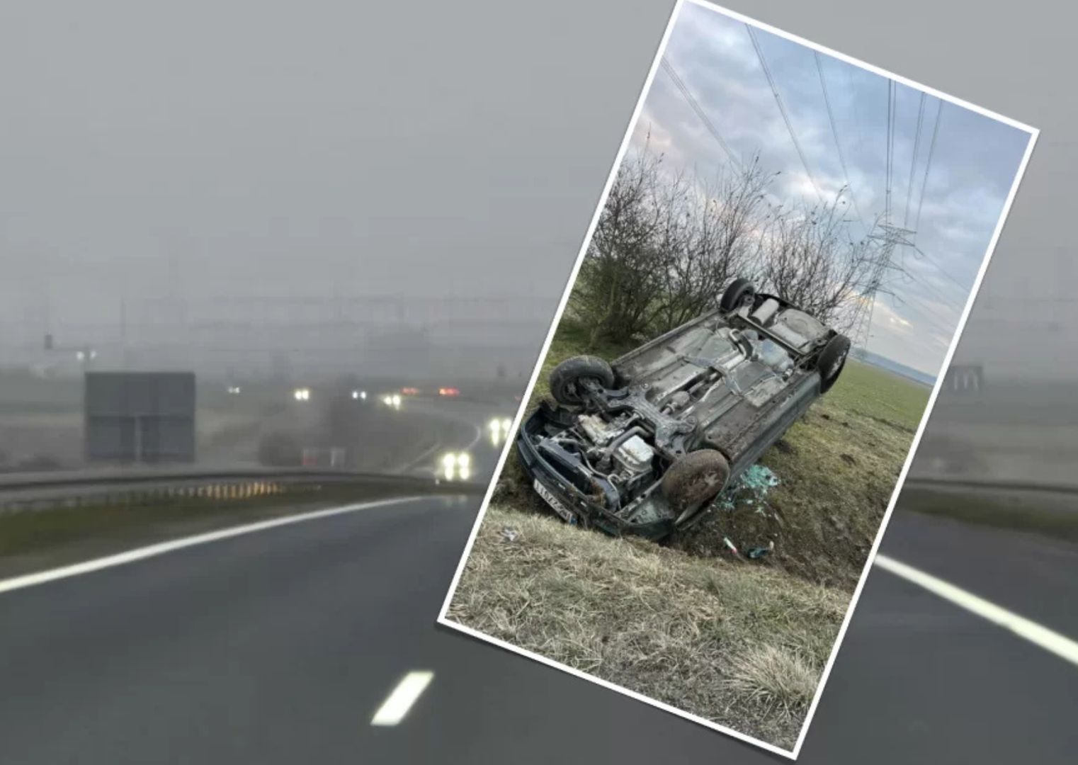 Samochód wylądował w rowie. Kierowca i pasażerowie zniknęli bez śladu