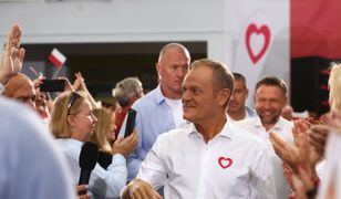 Tusk w Płocku. "Gdzie ja mogę diesla zatankować?"