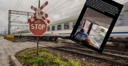 Autobus pełen uczniów utknął na przejeździe kolejowym. Krok od tragedii