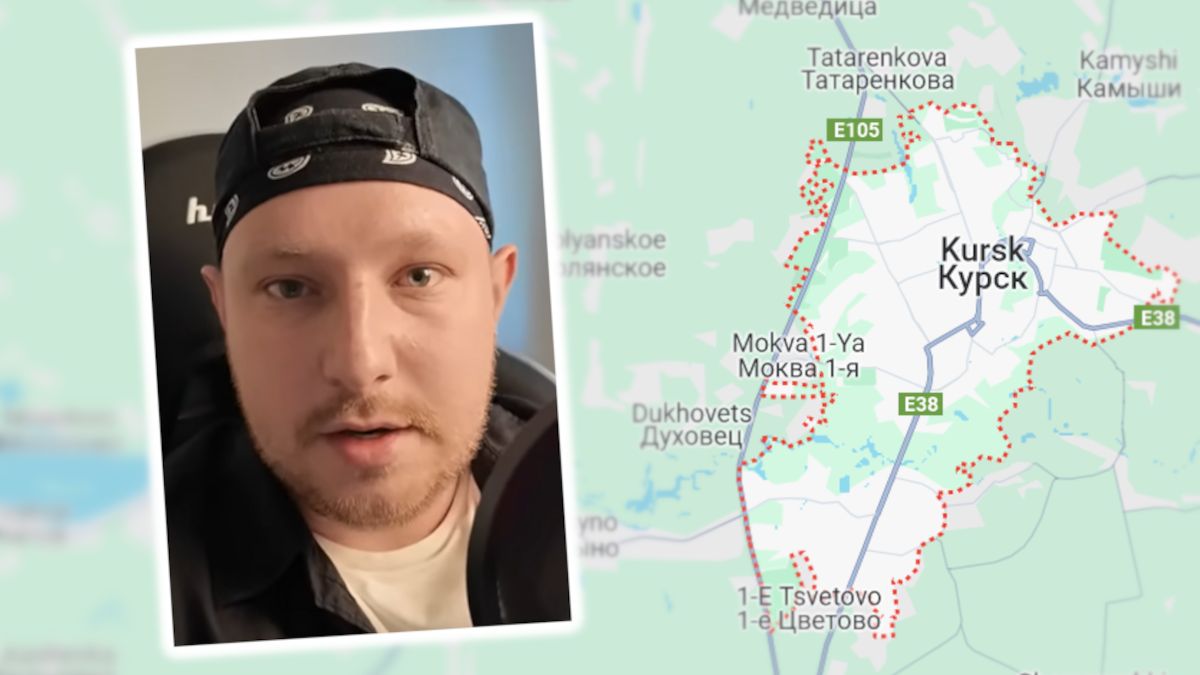 Rozmawiał z mieszkańcem Kurska.